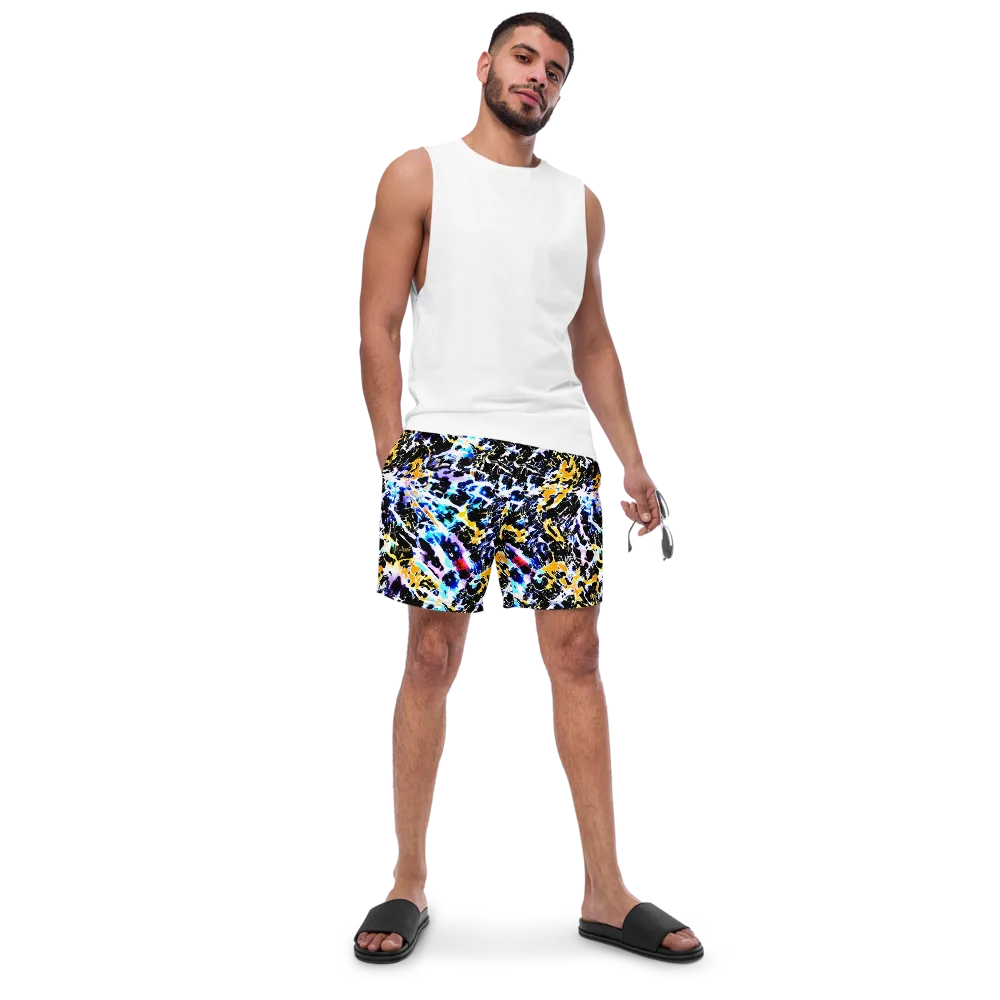 Chrome Fire on Swim Trunks — Front