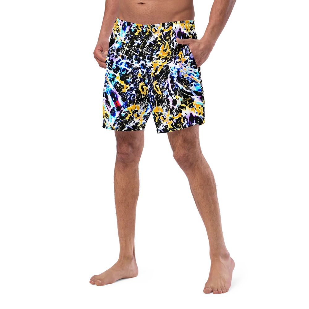 Chrome Fire on Swim Trunks — Left Front