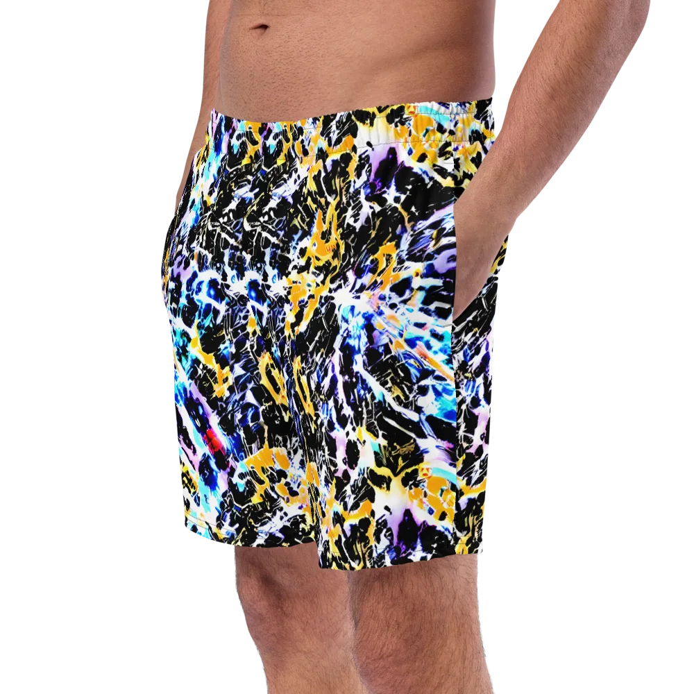 Chrome Fire on Swim Trunks — Left Front