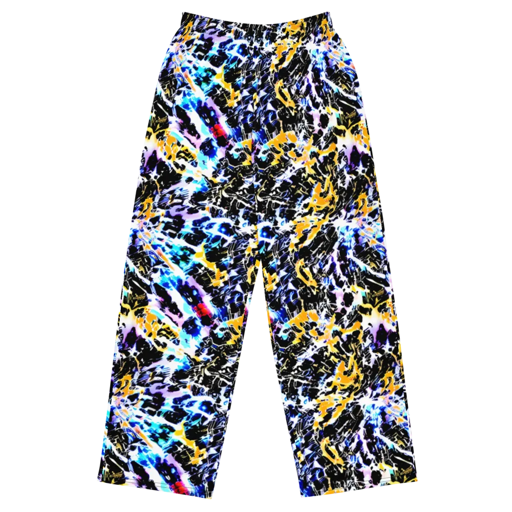 Chrome Fire on Wide-Leg Pants — Front