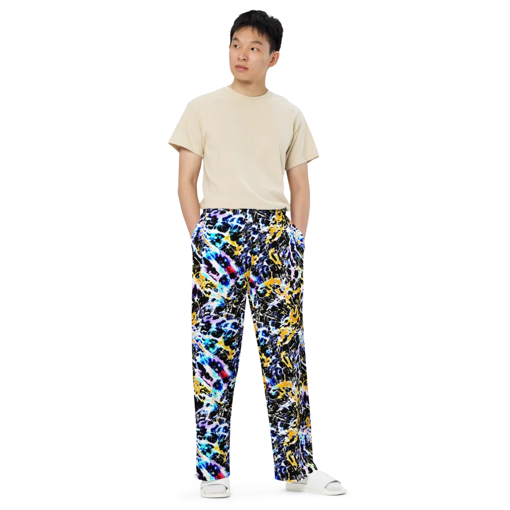 Chrome Fire on Wide-Leg Pants — Front