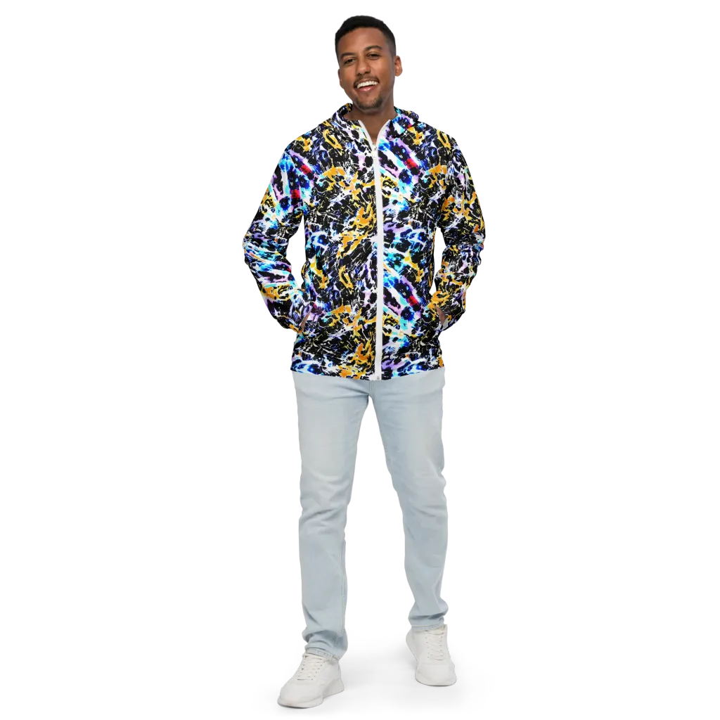 Chrome Fire on Men's Windbreaker — Front