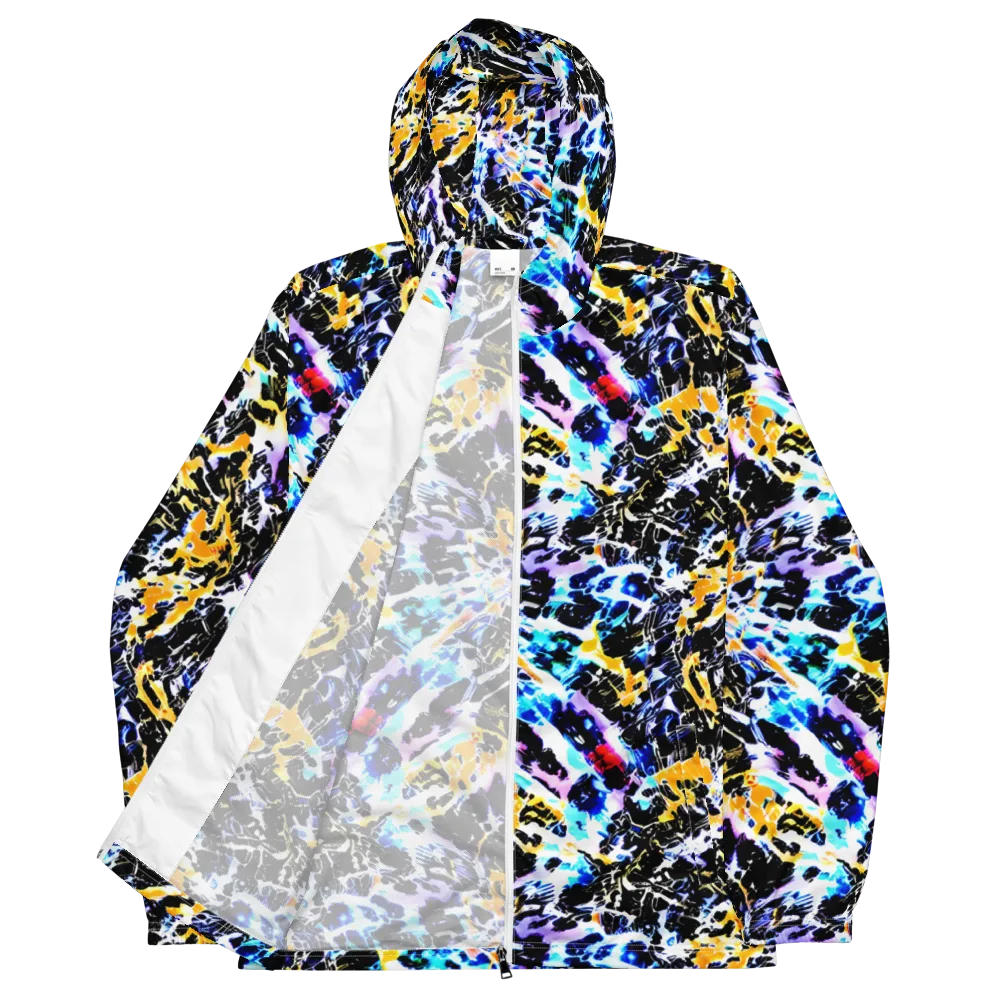 Chrome Fire on Men's Windbreaker — Front