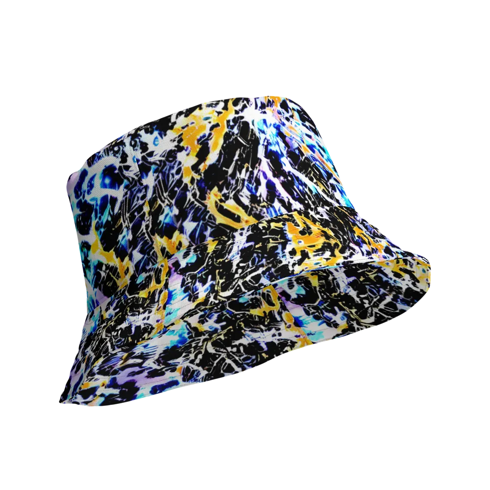 Chrome Fire on Reversible Bucket Hat — Product details Outside