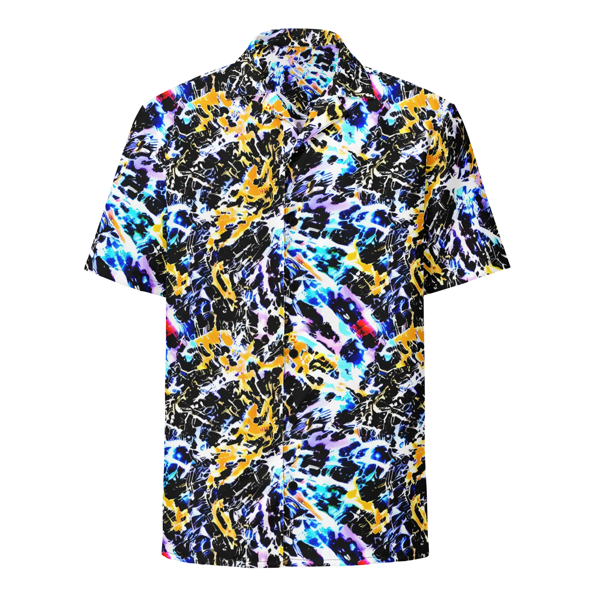 Chrome Fire on Button Shirt — Front