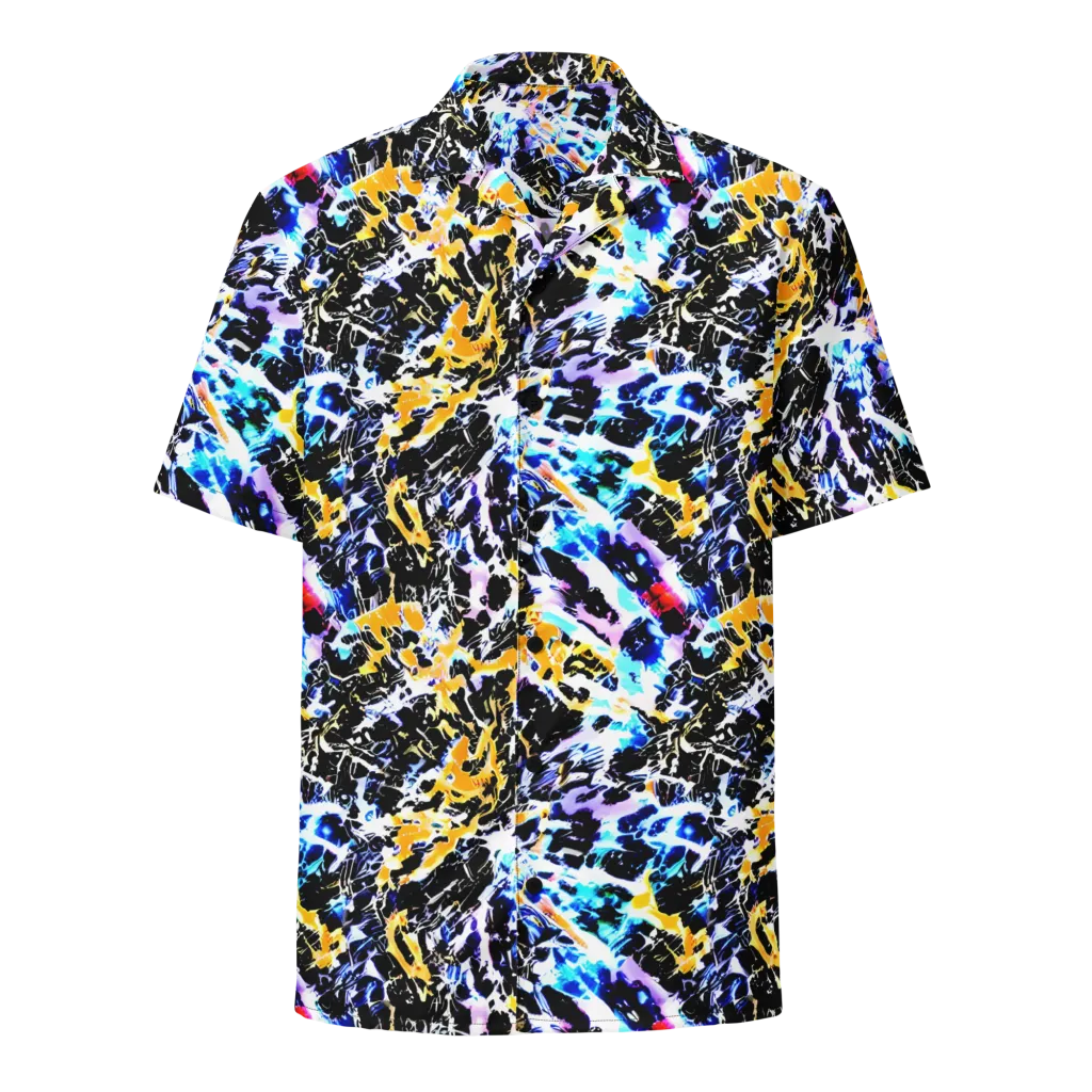 Chrome Fire on Button Shirt — Front