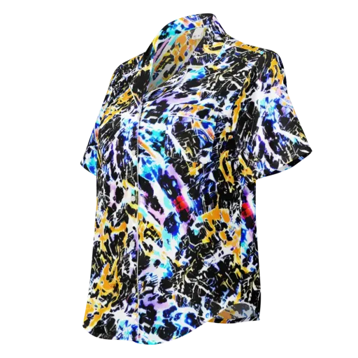 Chrome Fire on a Women's Short Sleeve Pajama Top