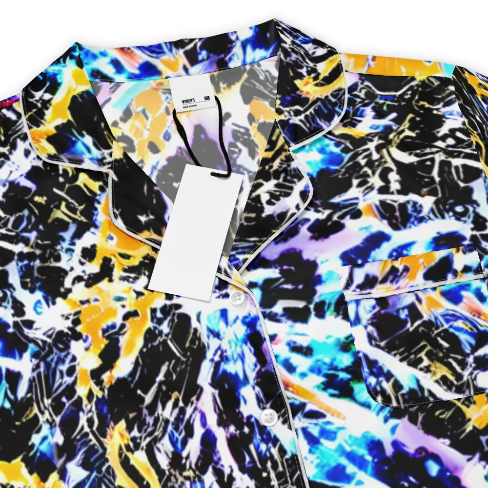 Chrome Fire on Women's Short Sleeve Pajama Top — Product details