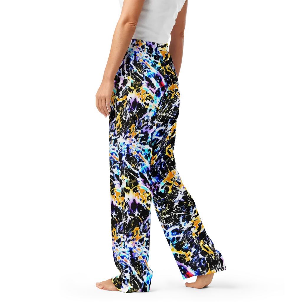Chrome Fire on Women's Pajama Pants — Left