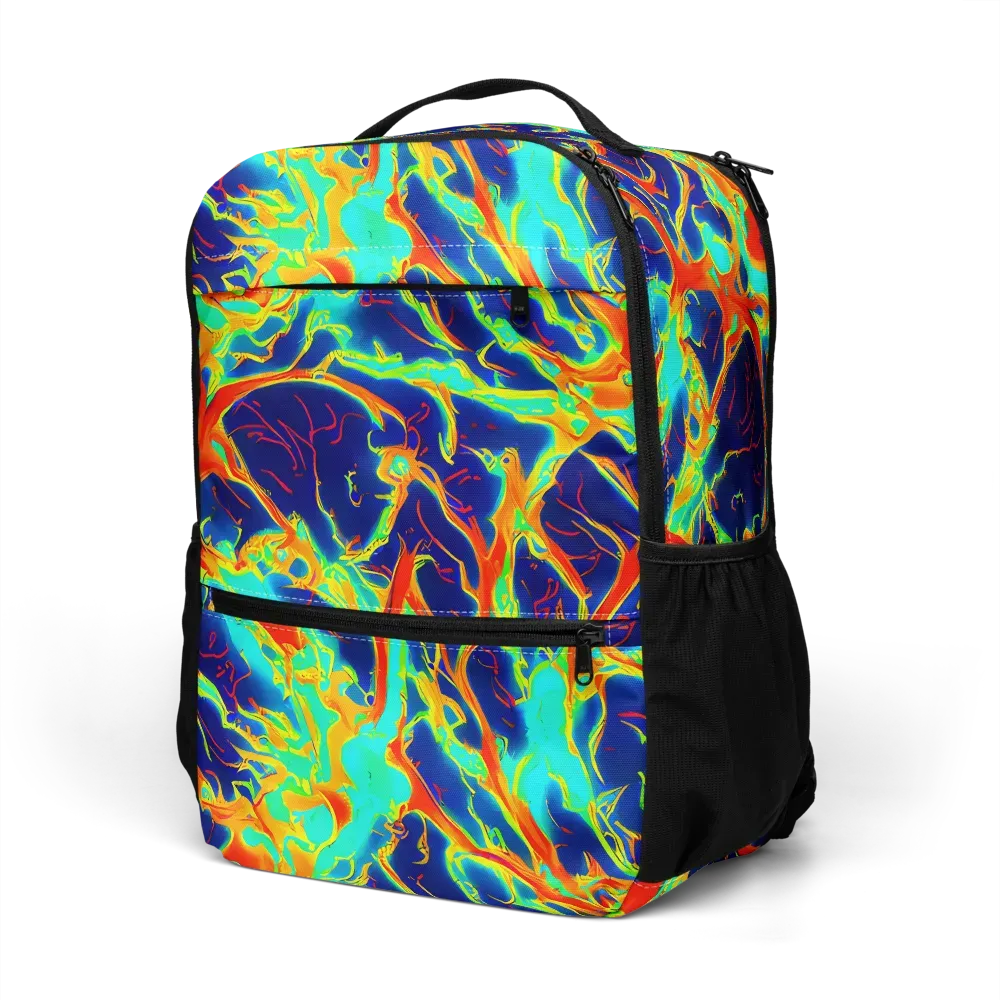 Prismatic Heat on Utility Backpack — Left Front