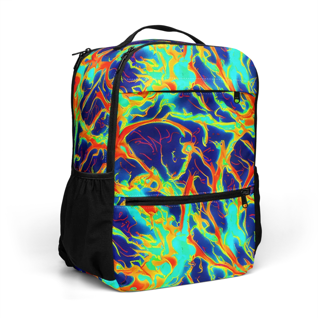 Prismatic Heat on Utility Backpack — Right Front