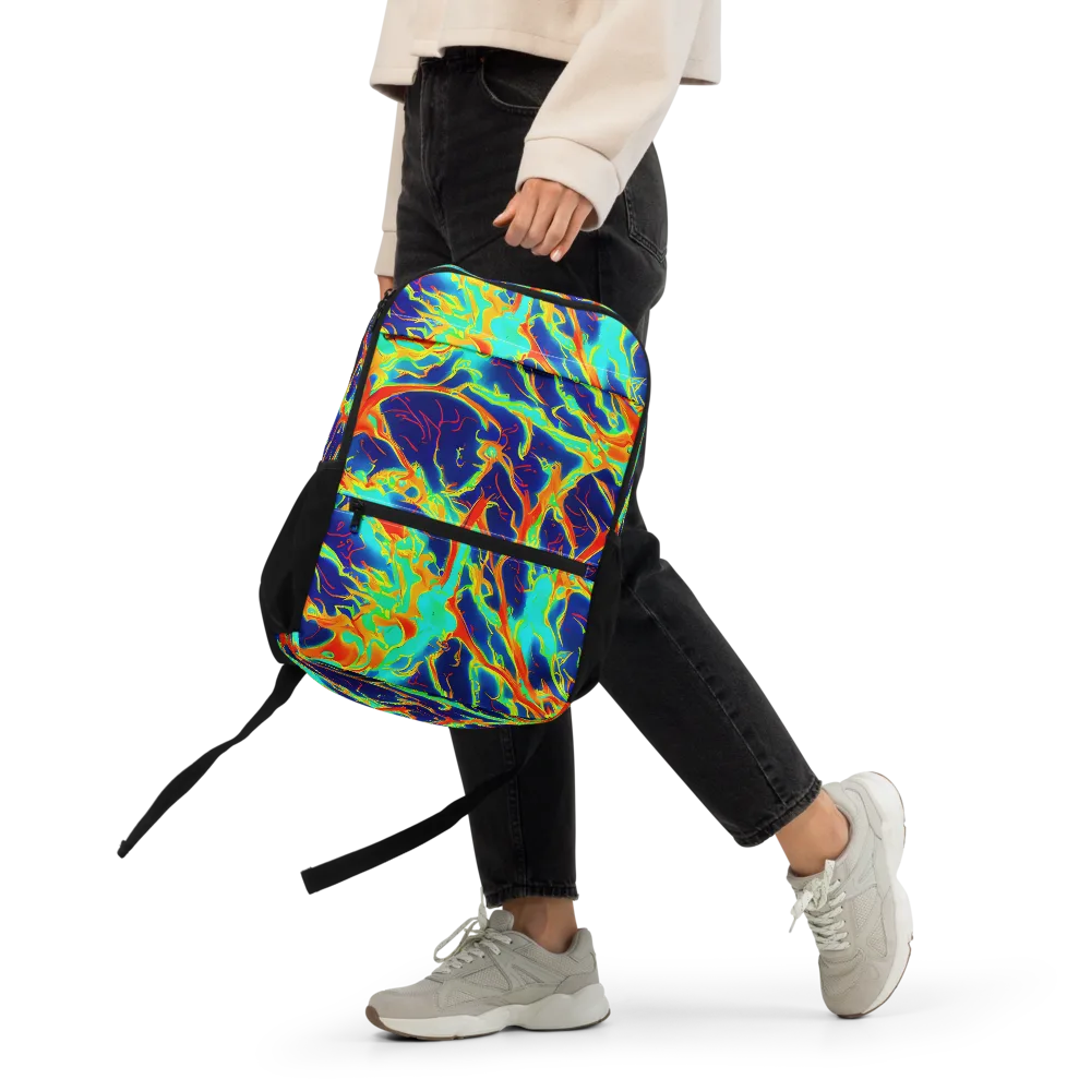 Prismatic Heat on Utility Backpack — Front