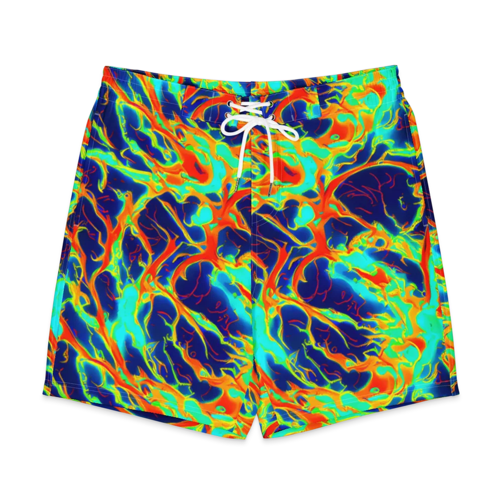 Prismatic Heat on Men's Board Shorts — Front