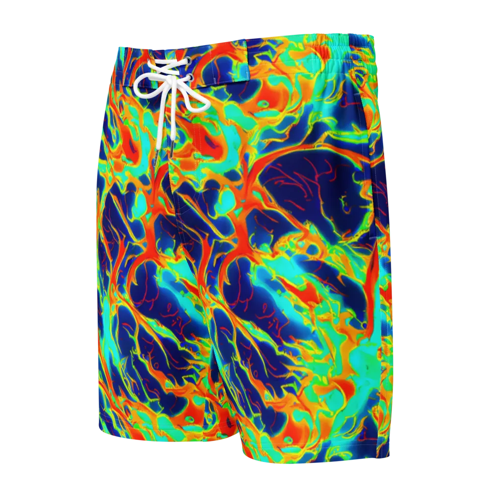 Prismatic Heat on Men's Board Shorts — Front