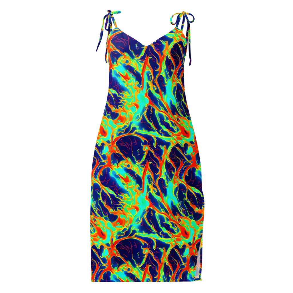Prismatic Heat on Slip Dress — Front