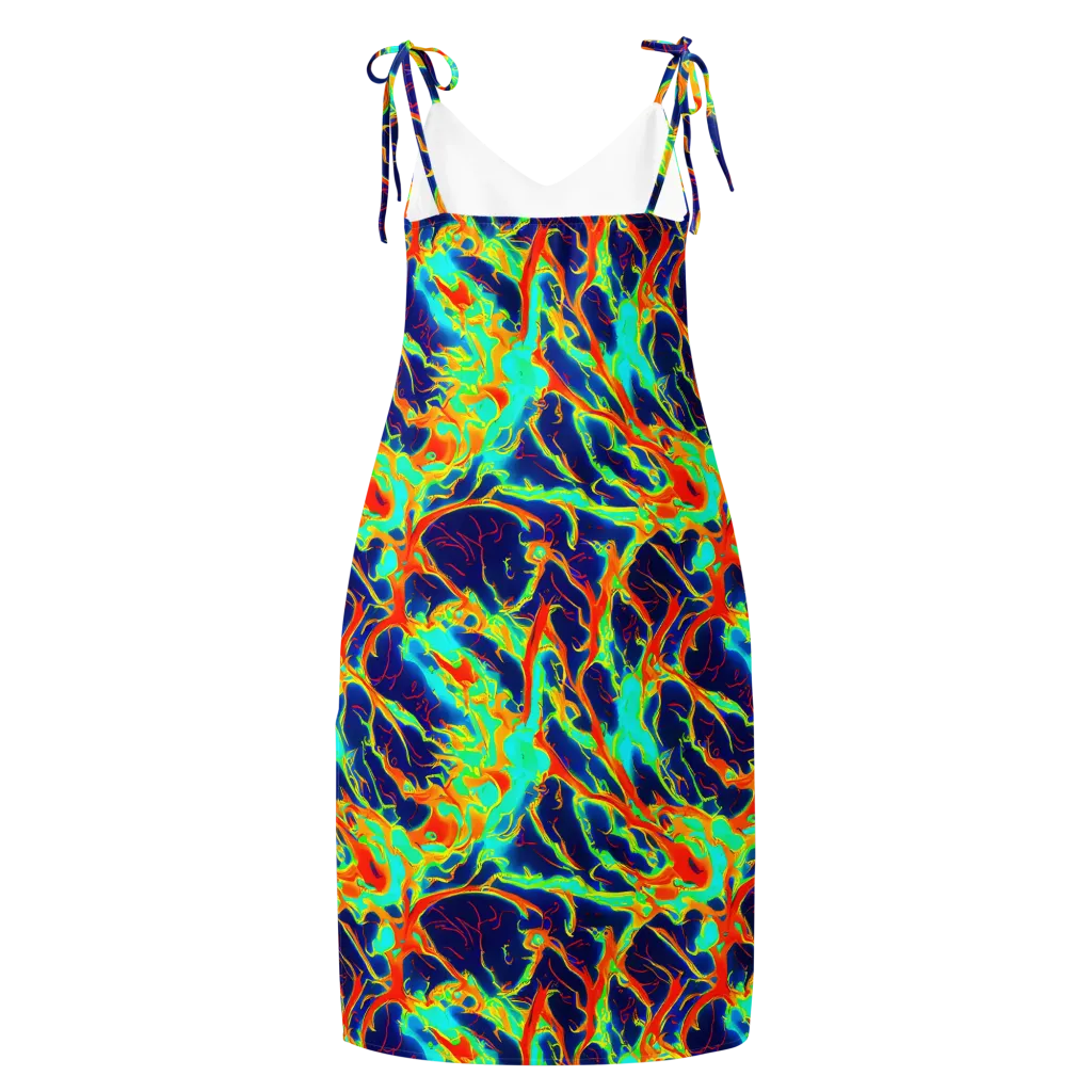 Prismatic Heat on Slip Dress — Back