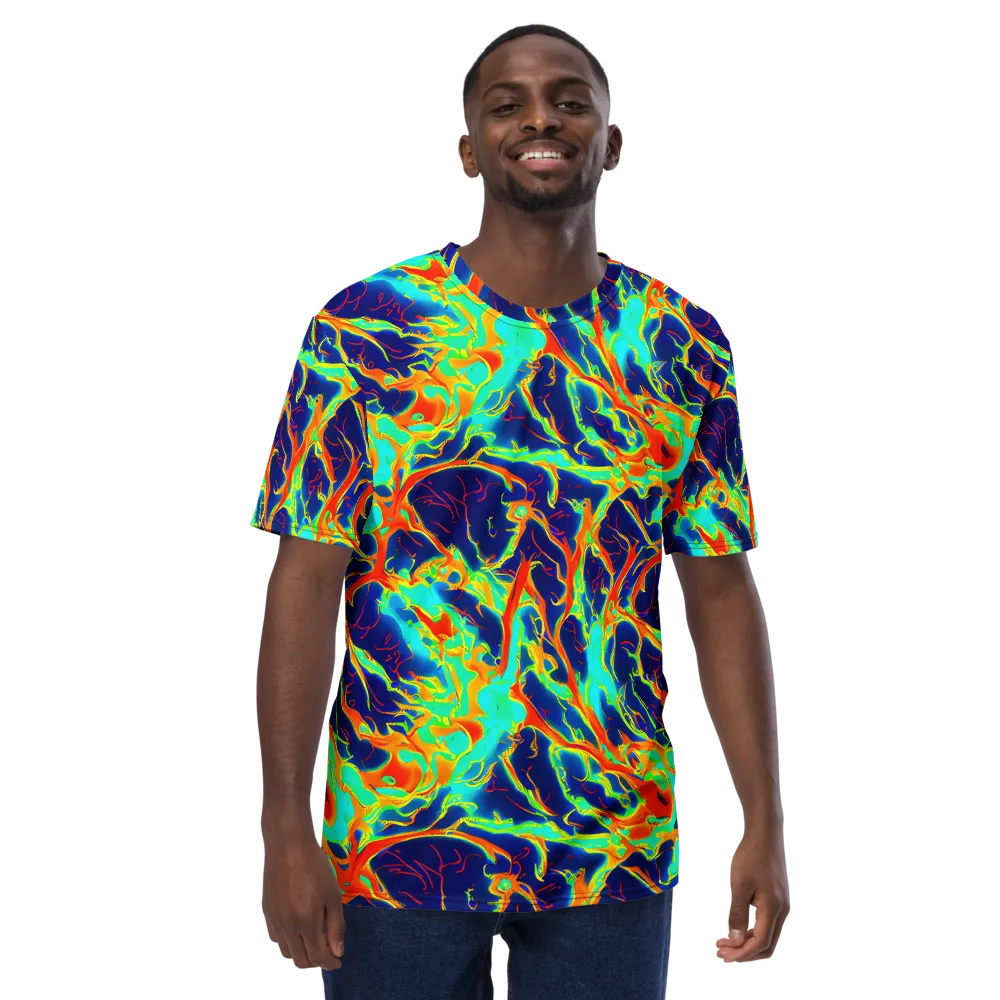 Prismatic Heat on Men's Crew Neck T-Shirt — Front