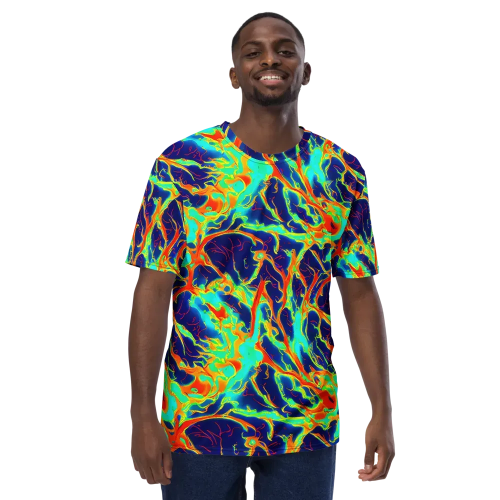 Prismatic Heat on Men's Crew Neck T-Shirt — Front