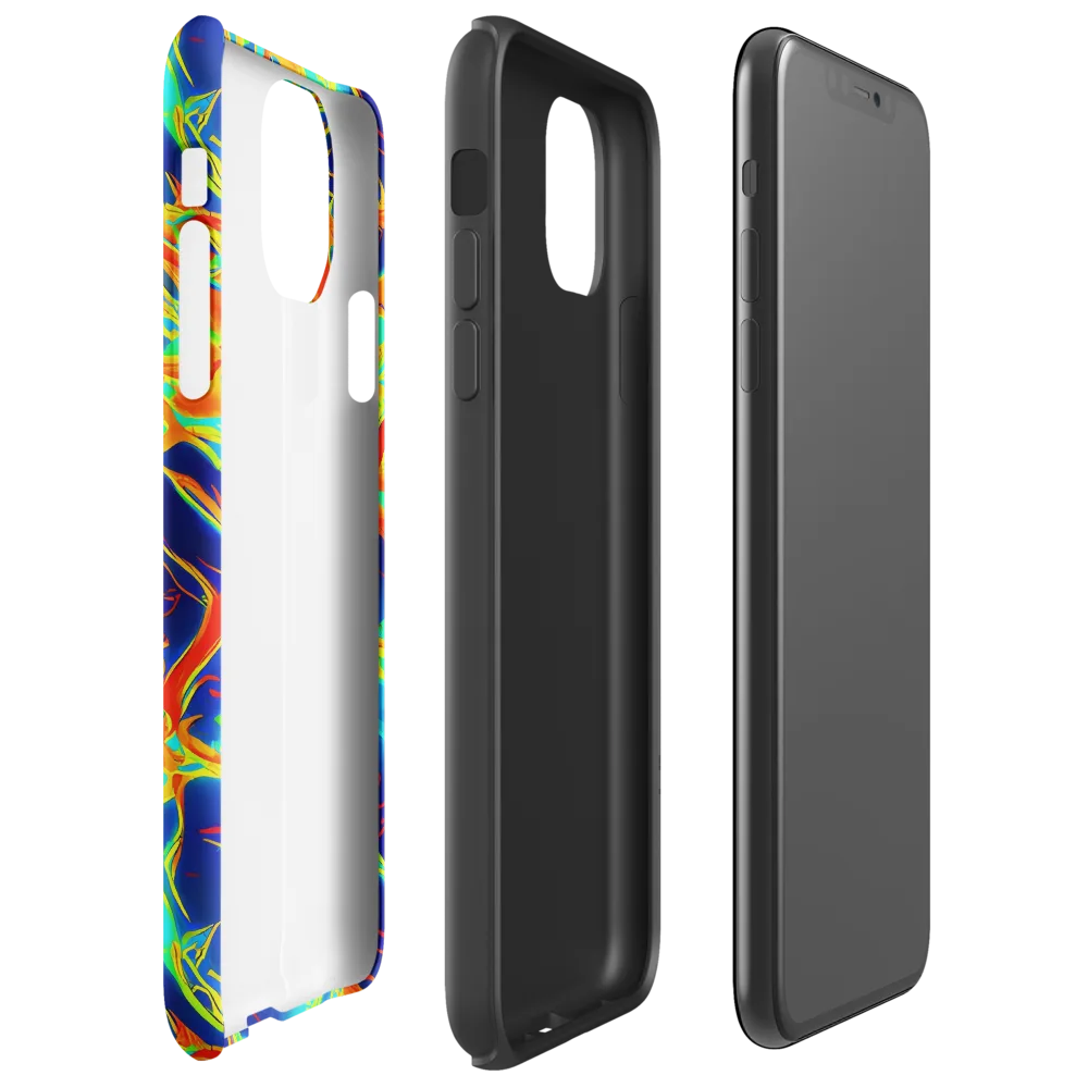 Prismatic Heat on Tough Case for iPhone® — Right