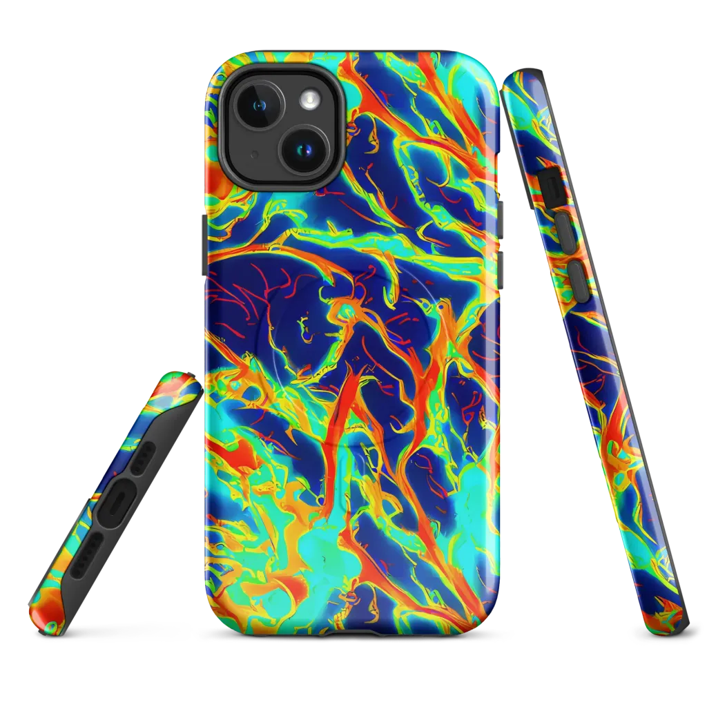 Prismatic Heat on MagSafe Tough Case for iPhone® — Front
