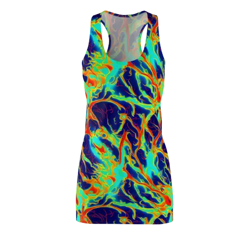 Prismatic Heat on a Racerback Dress