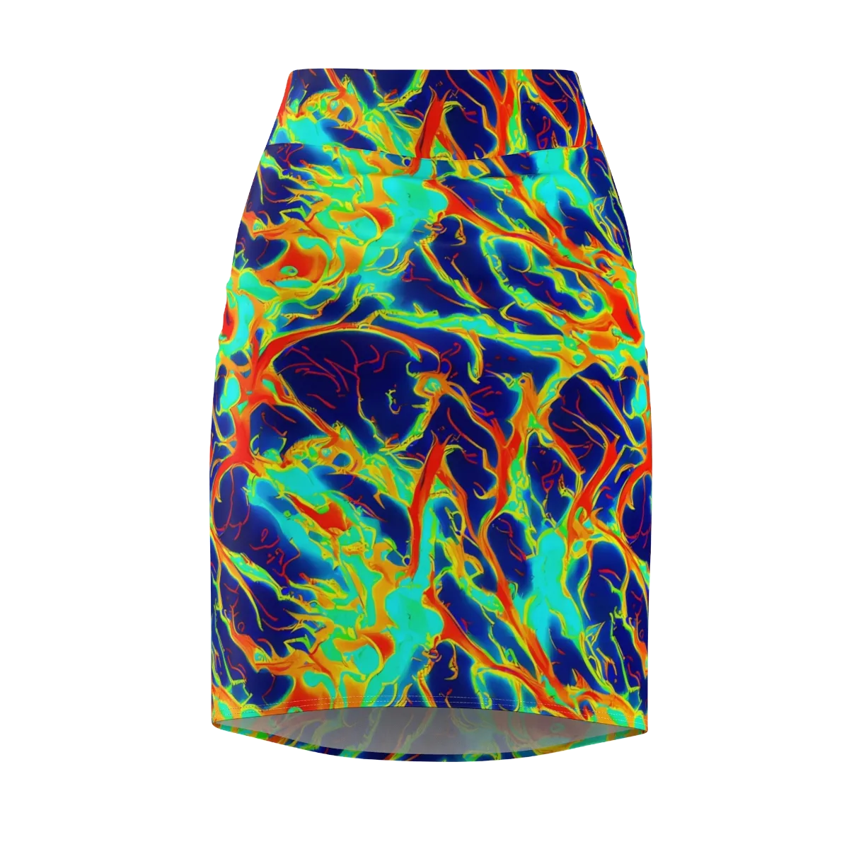 Prismatic Heat on Pencil Skirt — Front