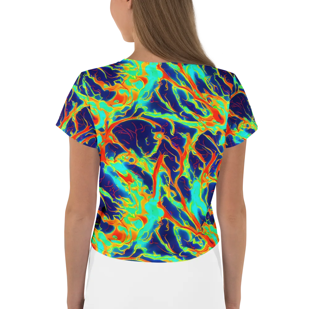 Prismatic Heat on Crop Tee — Back