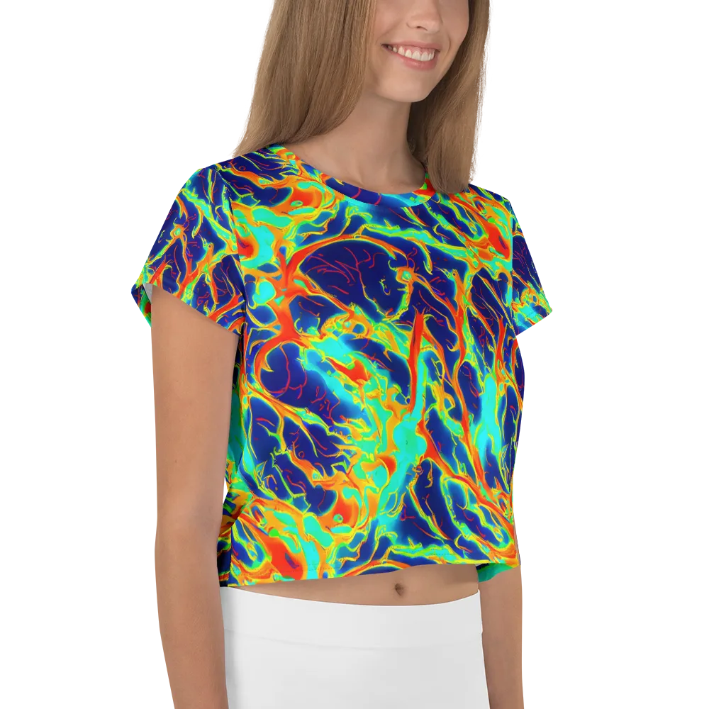 Prismatic Heat on Crop Tee — Right