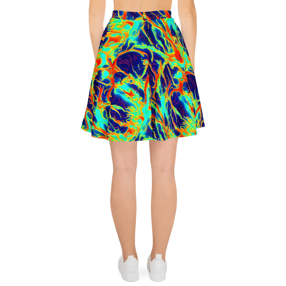 Prismatic Heat on Skater Skirt — Back