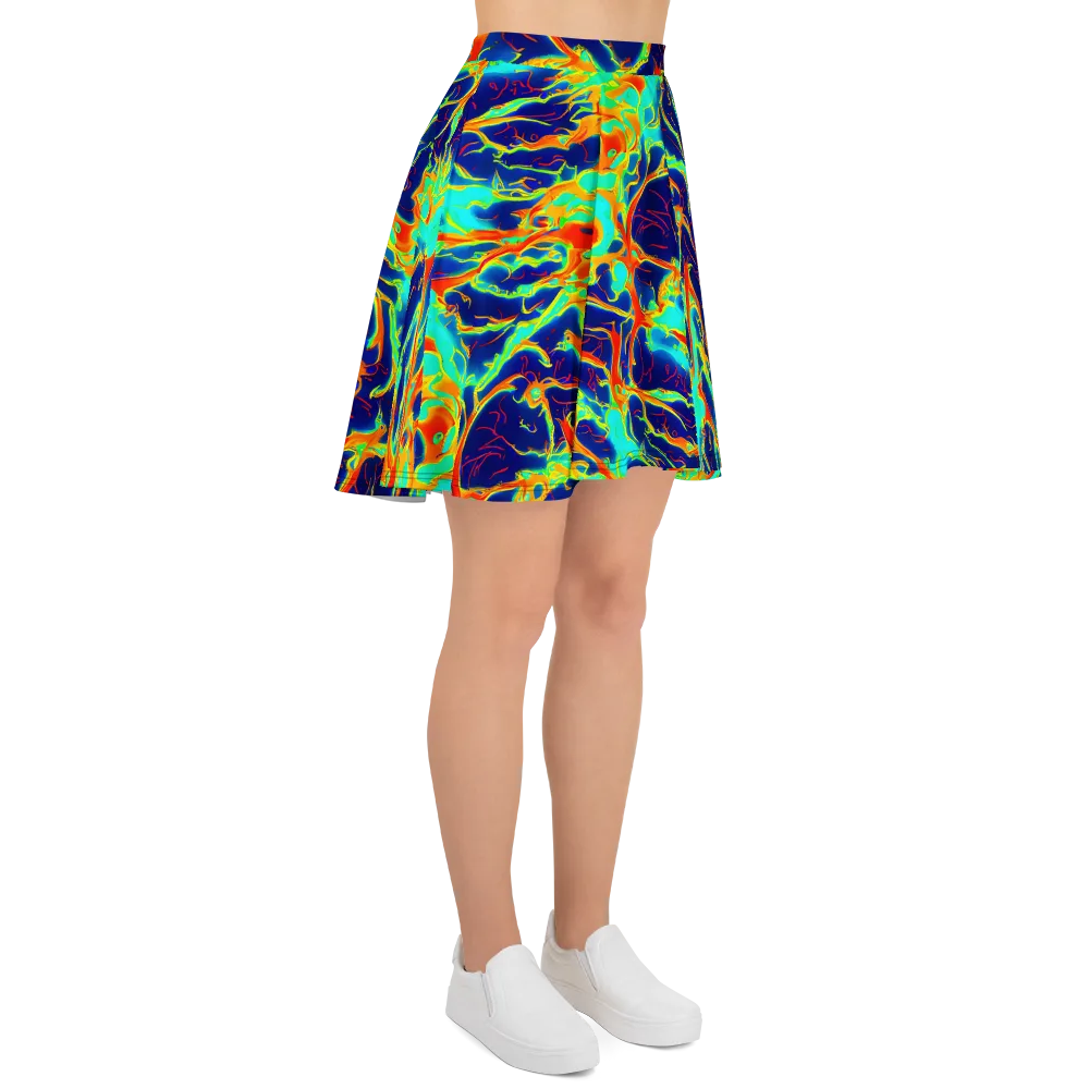 Prismatic Heat on Skater Skirt — Right