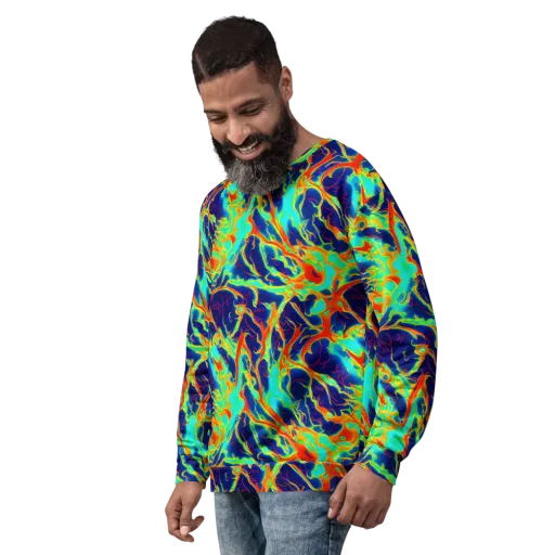 Prismatic Heat on a Sweatshirt
