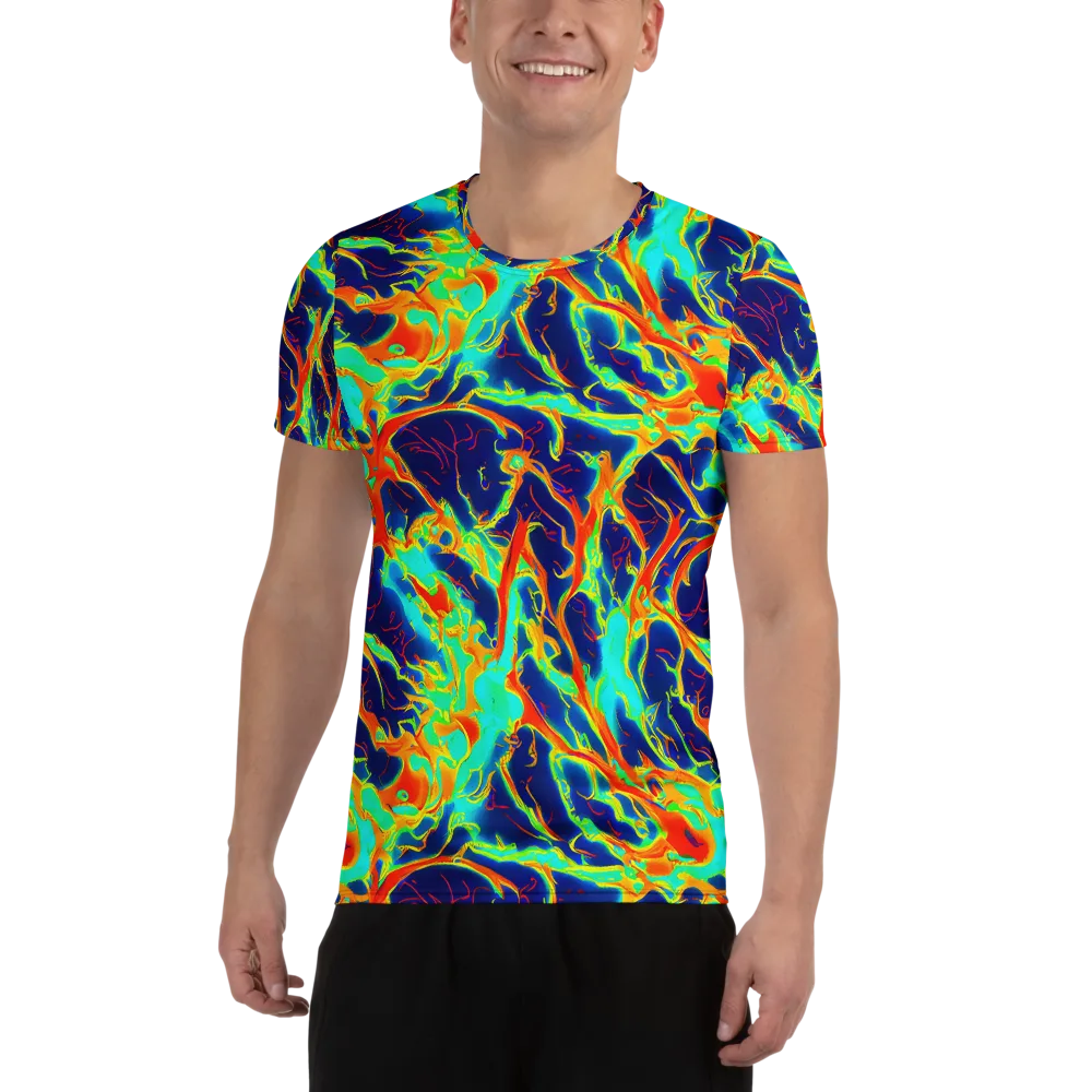 Prismatic Heat on Men's Athletic T-Shirt — Front