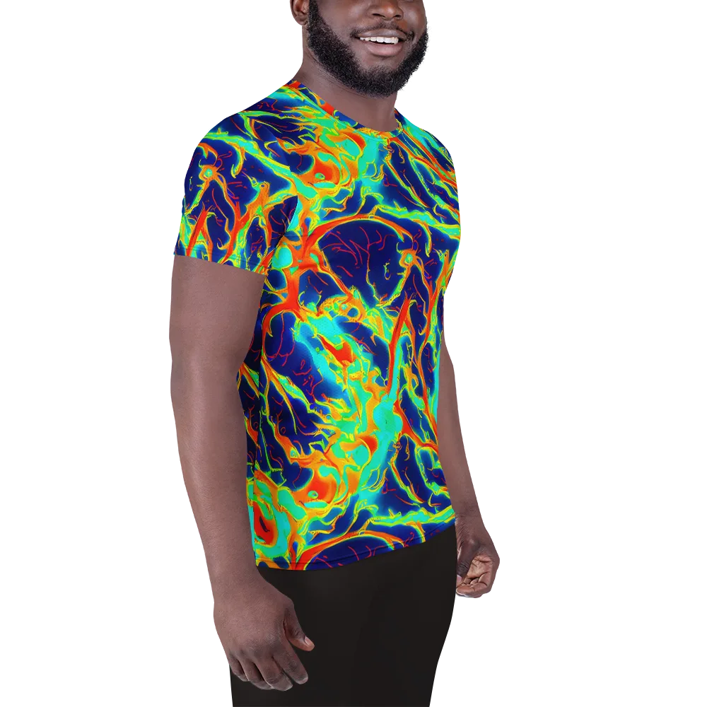 Prismatic Heat on Men's Athletic T-Shirt — Right