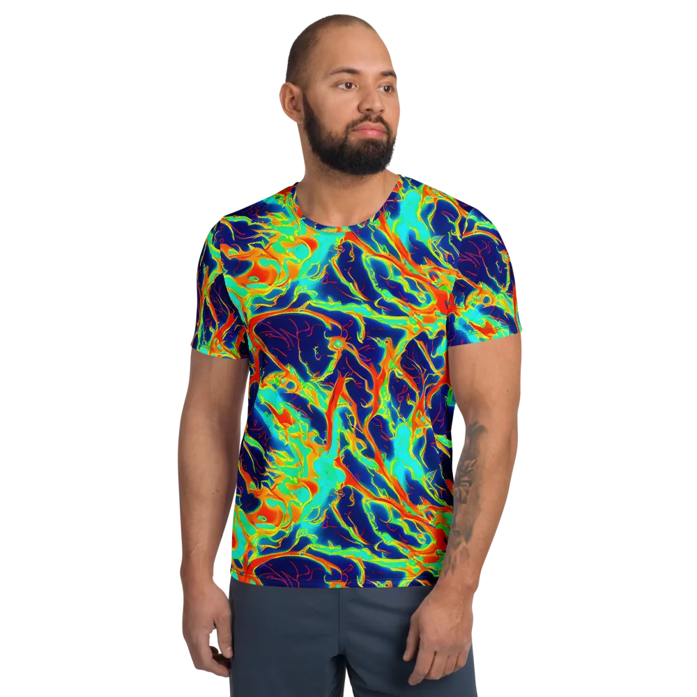 Prismatic Heat on Men's Athletic T-Shirt — Front