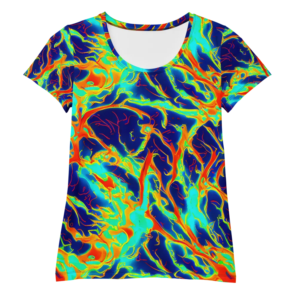Prismatic Heat on Women's Athletic T-Shirt — Front