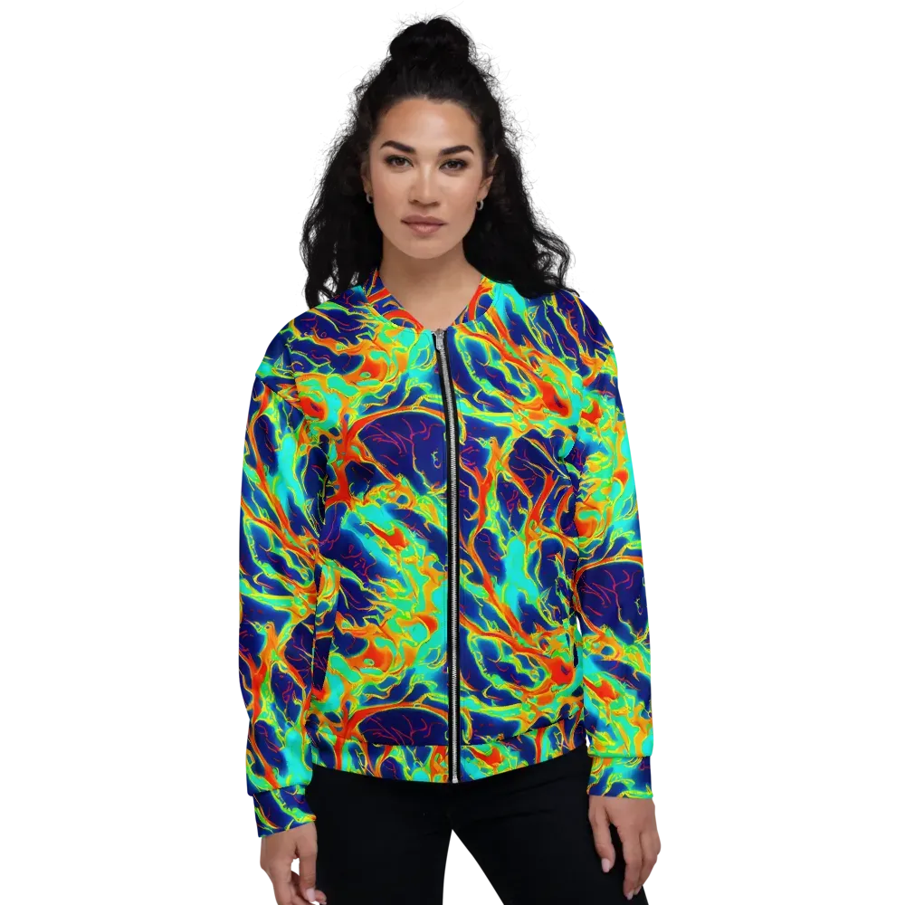 Prismatic Heat on Bomber Jacket — Front