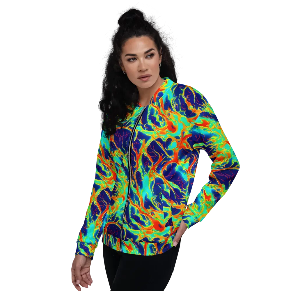 Prismatic Heat on Bomber Jacket — Left
