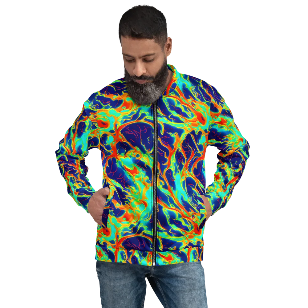 Prismatic Heat on Bomber Jacket — Front