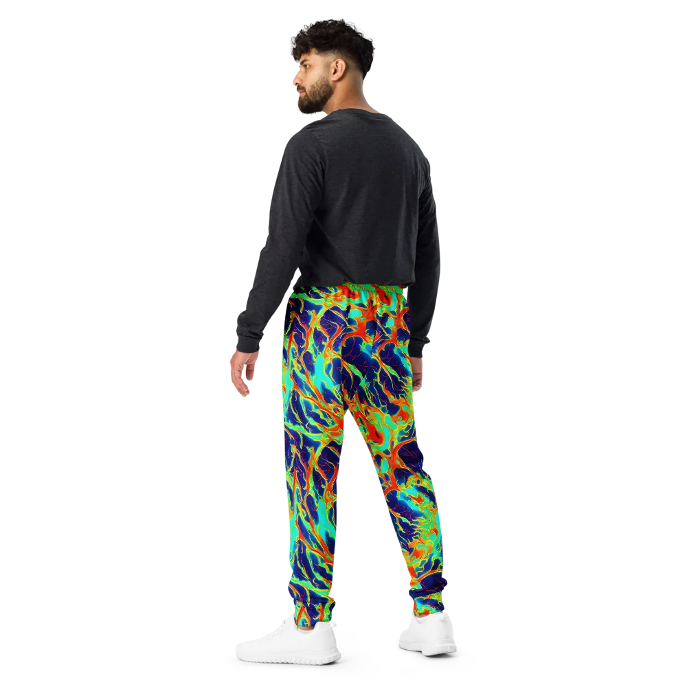 Prismatic Heat on Men's Joggers — Back