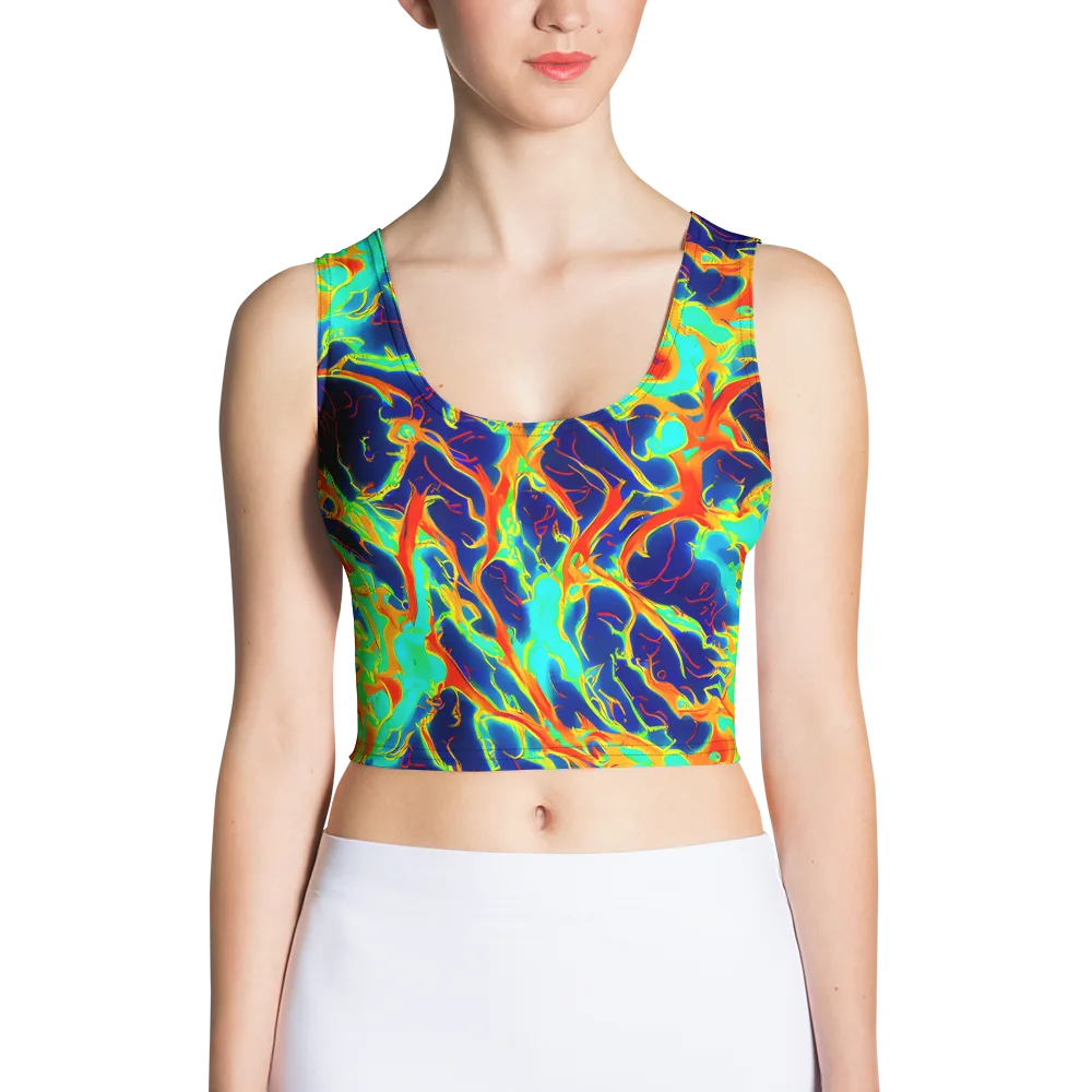 Prismatic Heat on Crop Top — Front