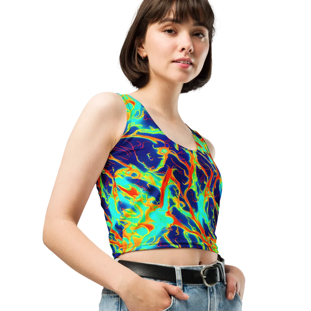 Prismatic Heat on Crop Top — Right Front