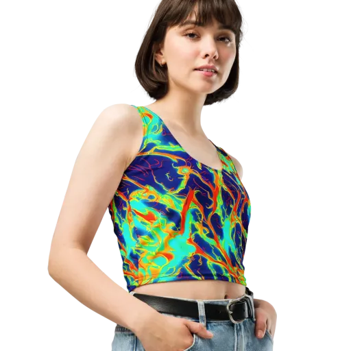 Prismatic Heat on a Crop Top