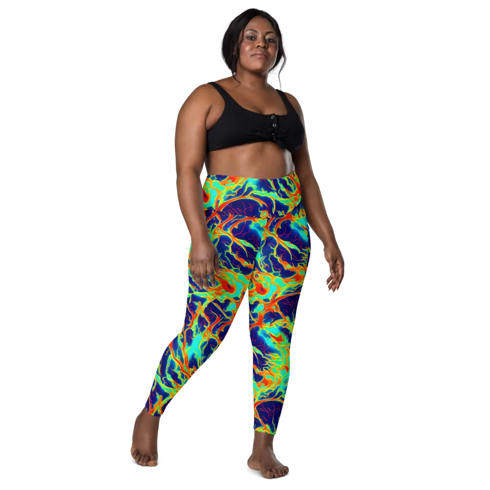 Prismatic Heat on Leggings with Pockets — Front