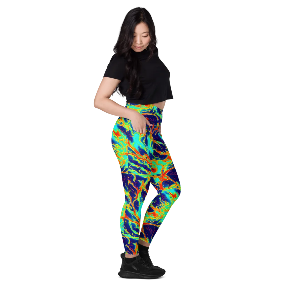 Prismatic Heat on Leggings with Pockets — Right