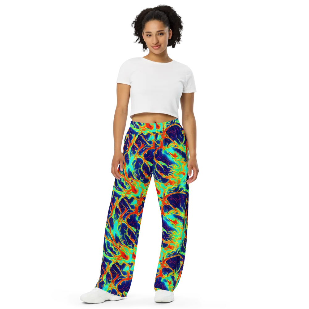 Prismatic Heat on Wide-Leg Pants — Front