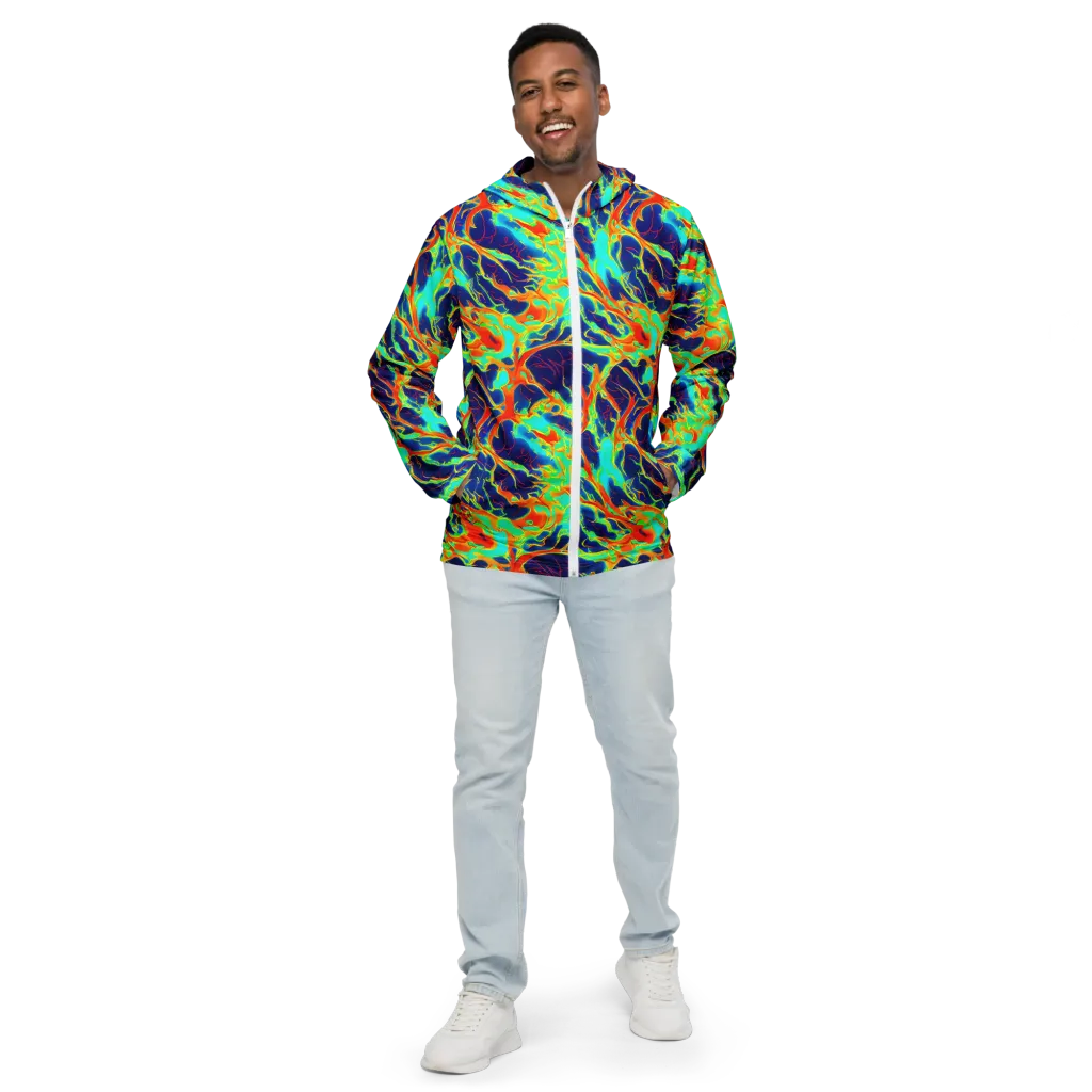 Prismatic Heat on Men's Windbreaker — Front