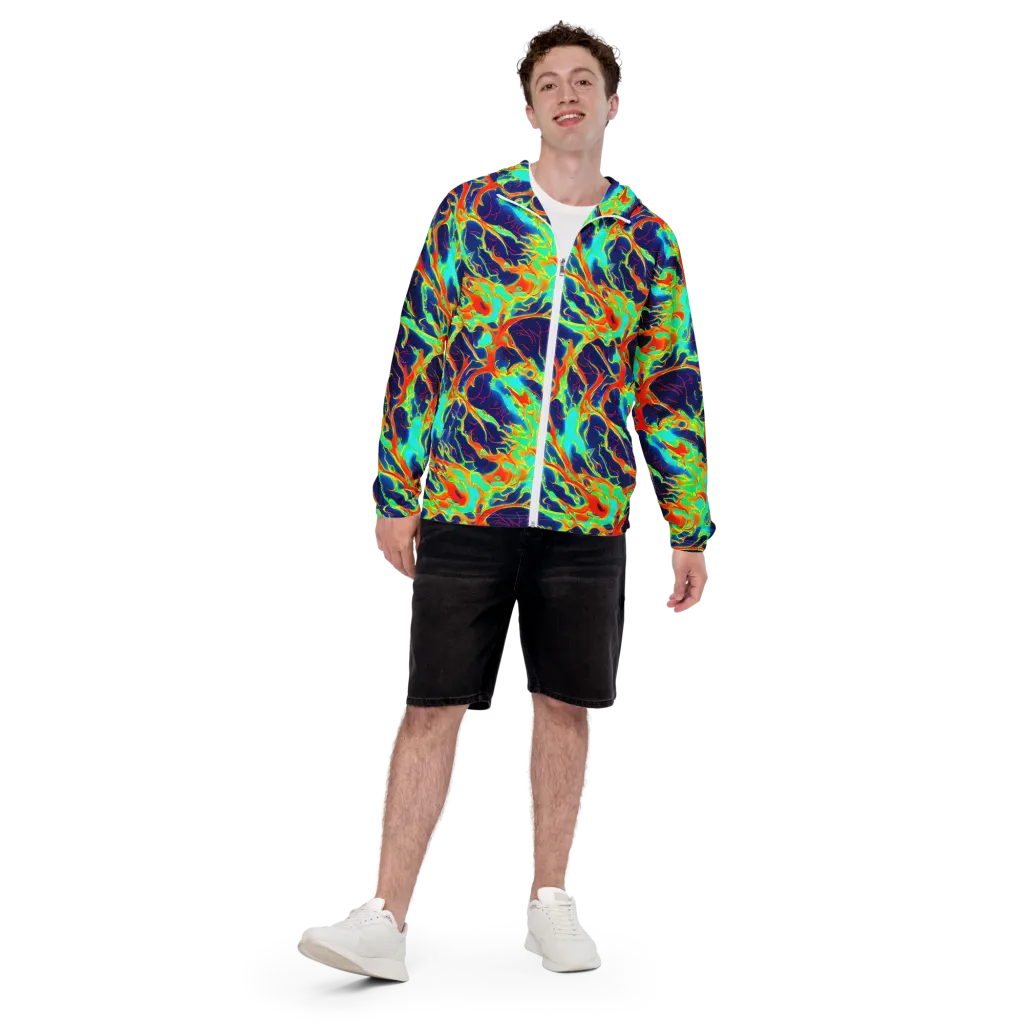 Prismatic Heat on Men's Windbreaker — Front