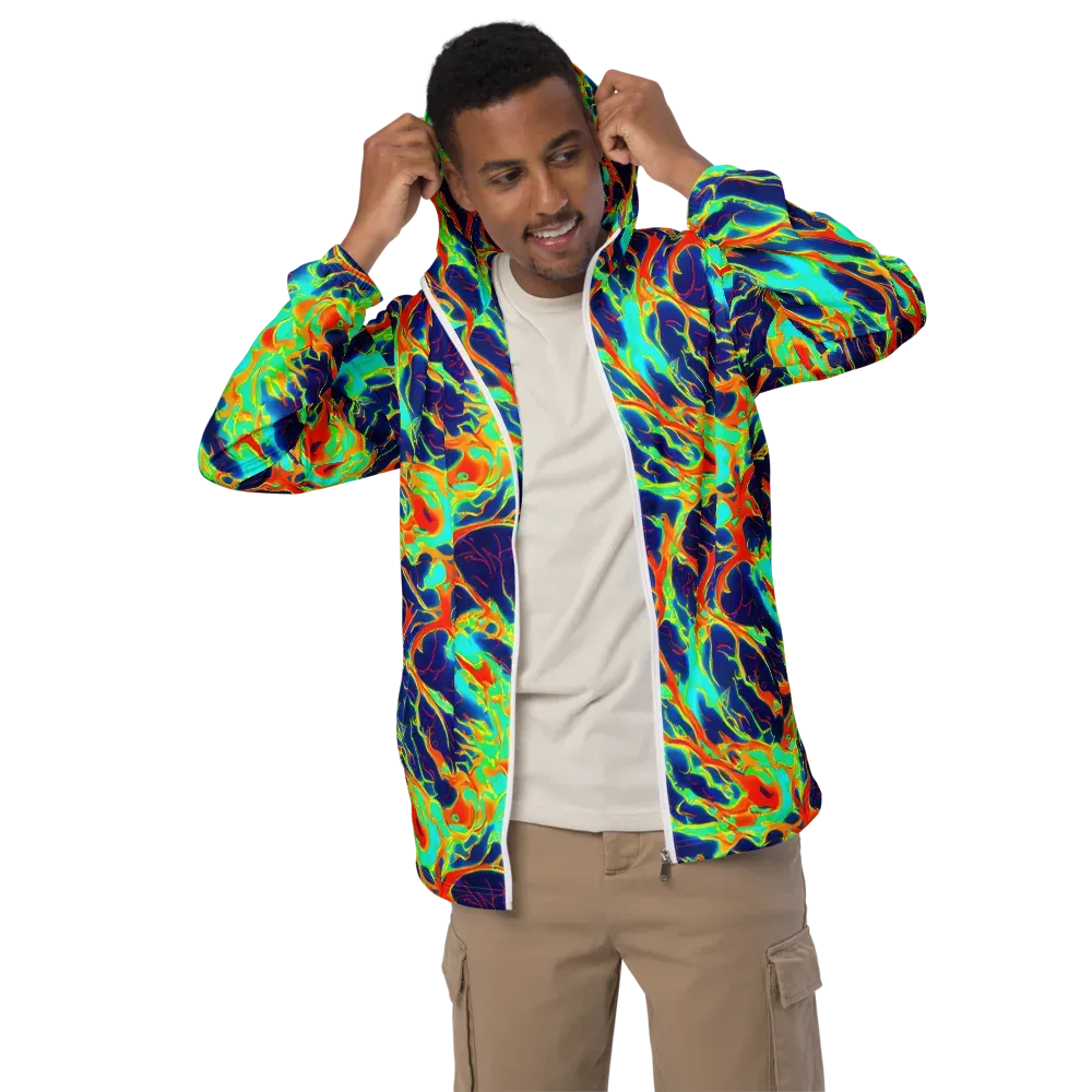 Prismatic Heat on Men's Windbreaker — Front