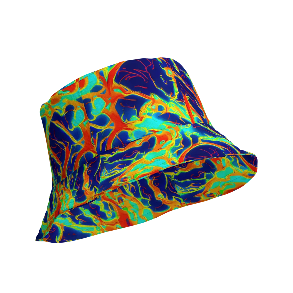 Prismatic Heat on Reversible Bucket Hat — Product details Outside
