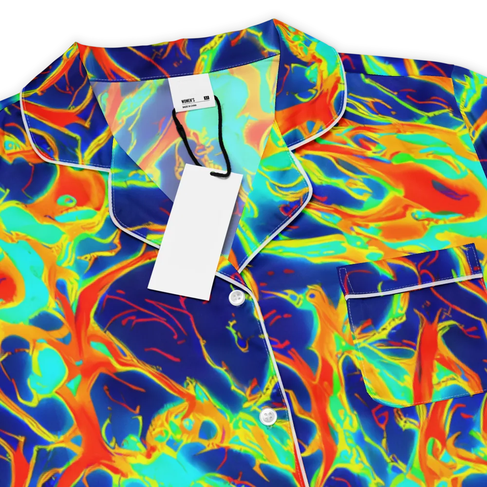 Prismatic Heat on Women's Short Sleeve Pajama Top — Product details